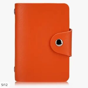 24 card slot holder leather case